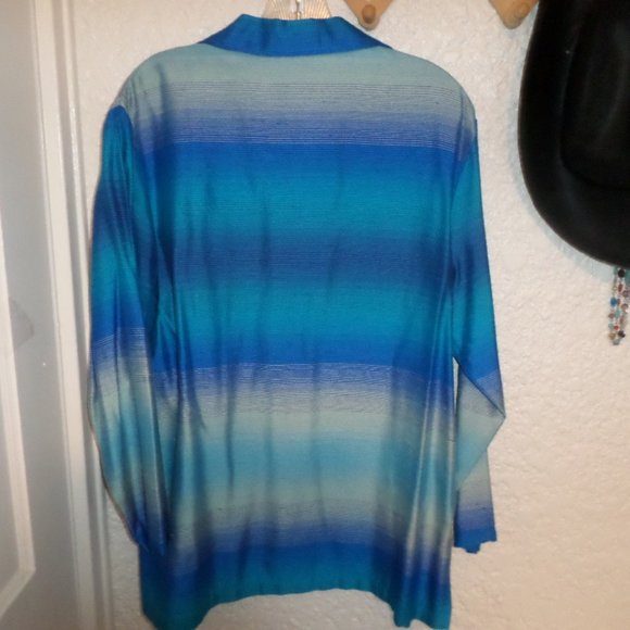 Calise II Ombre Button Front Jacket Size 14 - Picture 3 of 3